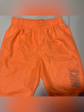 Nike Orange Swimming Shorts with Logo